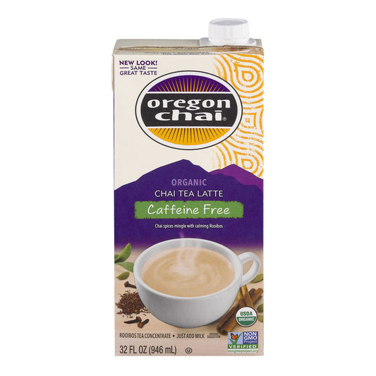 Oregon Chai Tea Container Caffeine Free Chai Tea; 32 Fluid Ounces; 6 Per Case - High Mart Wholesale