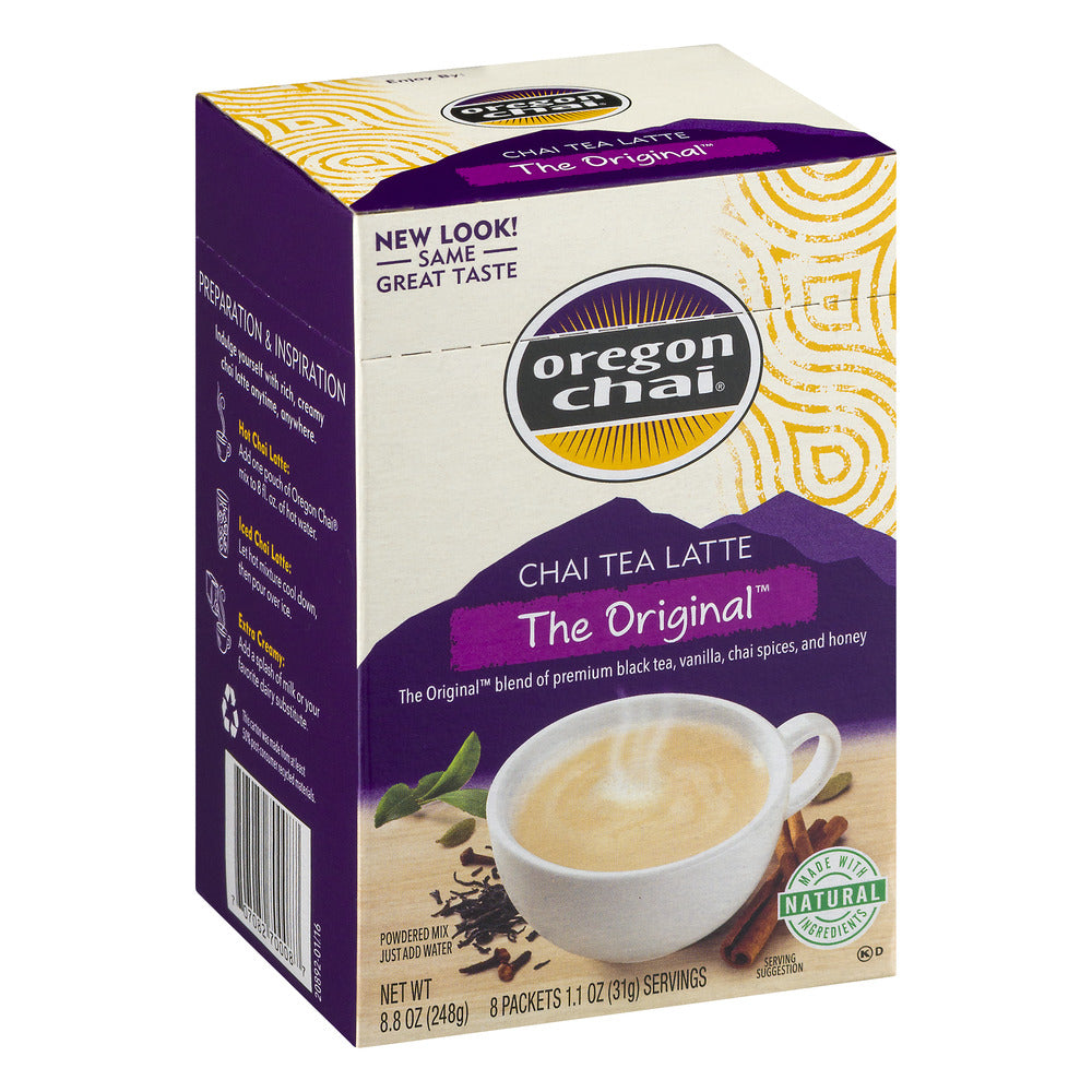 Oregon Chai The Original Chai Tea Latte Mix; 8 Count; 6 Per Case - High Mart Wholesale