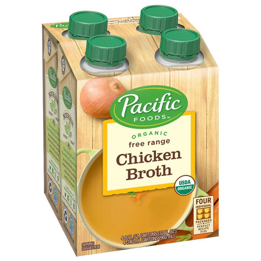 Pacific Foods Organic Free Range Chicken Broth; 32 Ounce; 6 Per Case - High Mart Wholesale