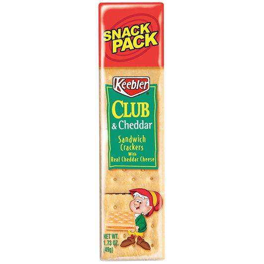 Keebler Club Kings Blend Cheddar Cracker; 1.8 Ounces; 12 Per Box; 12 Per Case