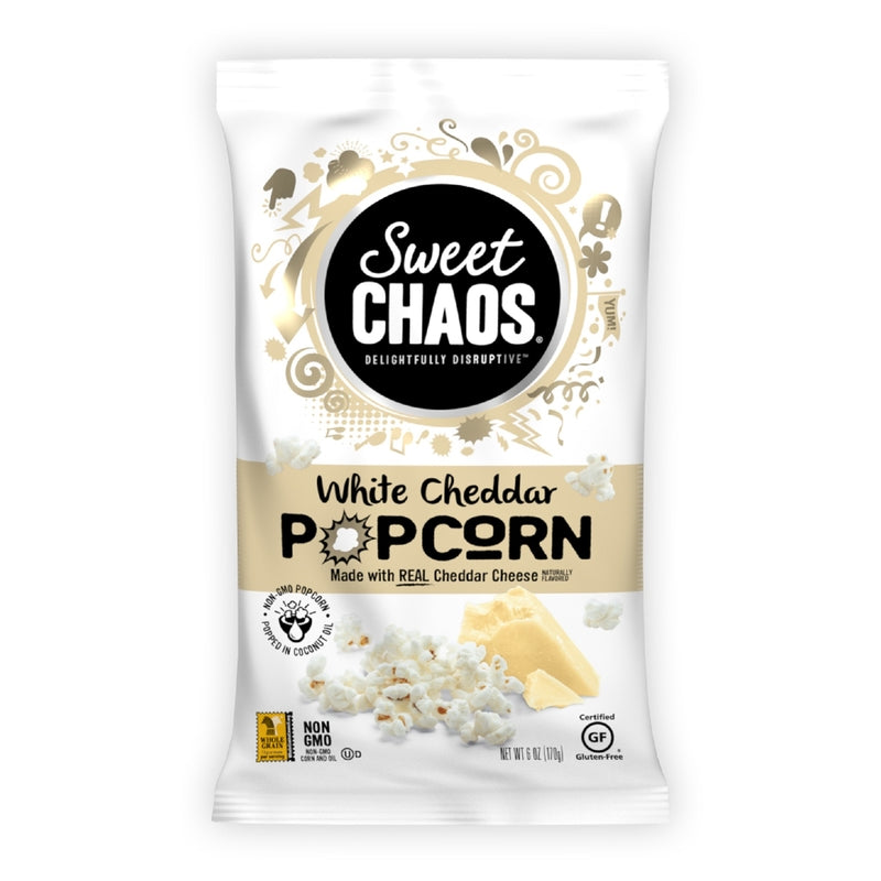 Sweet Chaos White Cheddar Popcorn; 6 Ounces; 12 Per Case