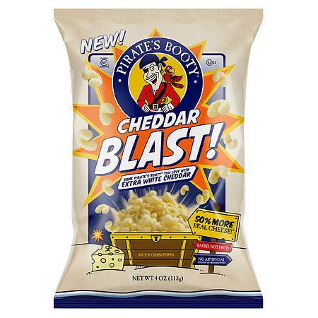 Pirate's Booty Cheddar Blast; 4 Ounces; 12 Per Case