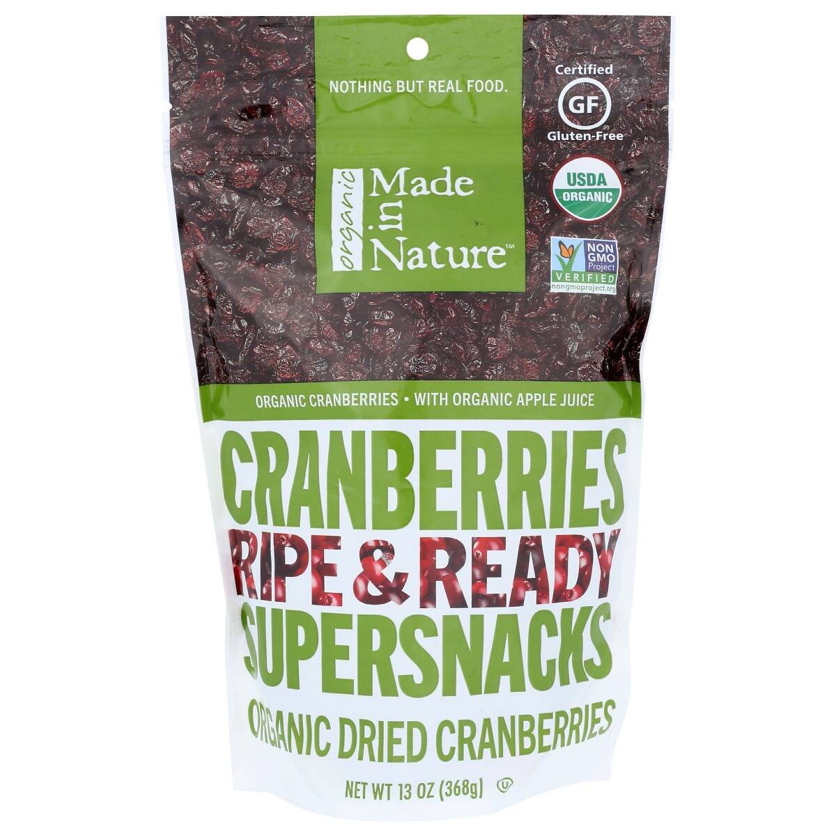 Made In Nature Dried Cranberries; 1 Each; 6 Per Case - High Mart Wholesale