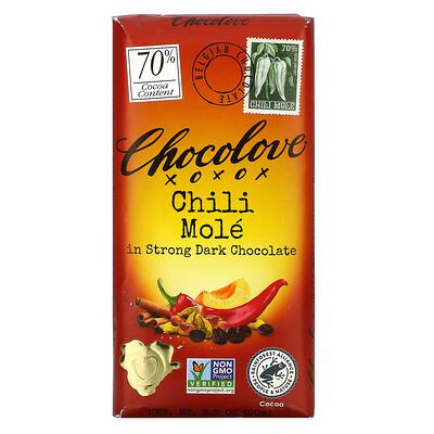 Chocolove Chili Mole In Strong Dark Chocolate; 3.2 Ounces; 12 Per Box; 12 Per Case - High Mart Wholesale