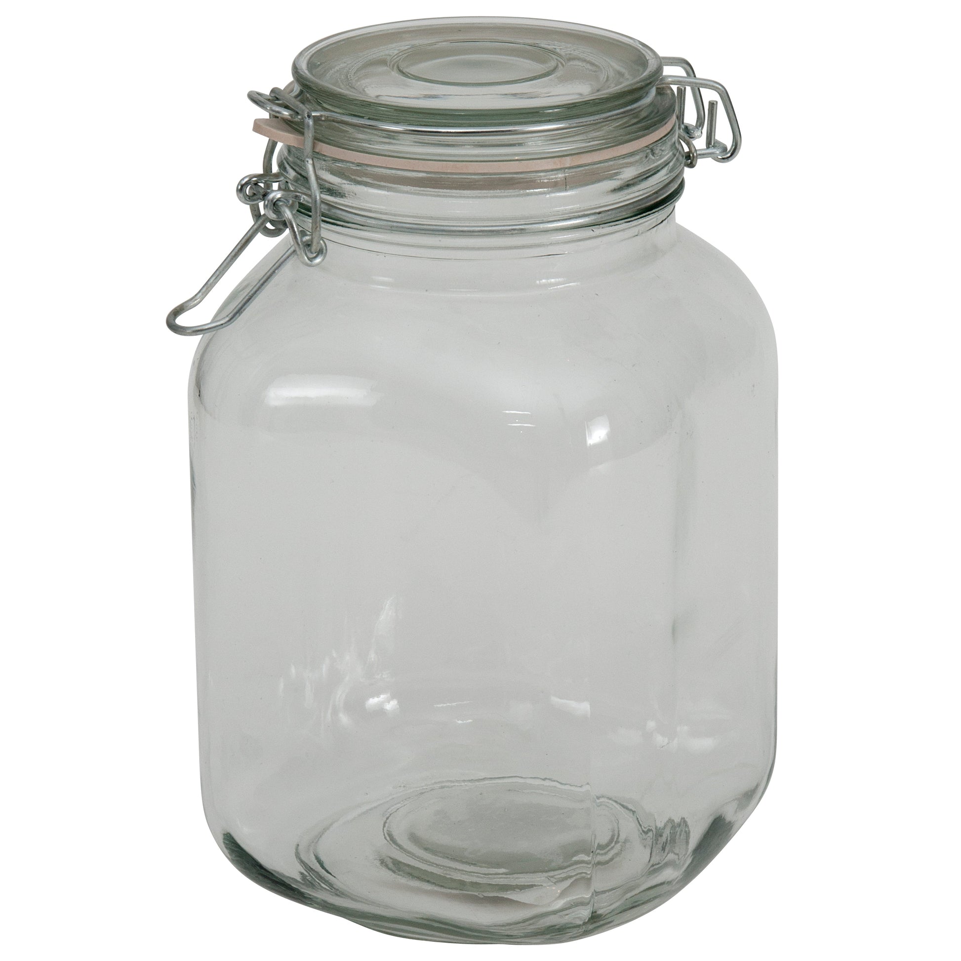 Anchor Hocking Canister Glass 67.5Z With Clamp; 4 Each; 1 Per Case - High Mart Wholesale