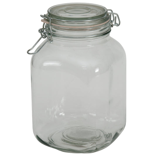 Anchor Hocking Canister Glass 67.5Z With Clamp; 4 Each; 1 Per Case - High Mart Wholesale