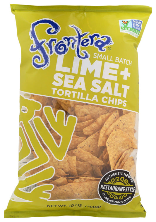 Frontera Lime Sea Salt Chips; 10 Ounces; 12 Per Case - High Mart Wholesale