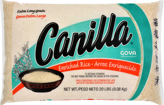 Goya Canilla Long Rice Poly Bag; 20 Pounds; 3 Per Case