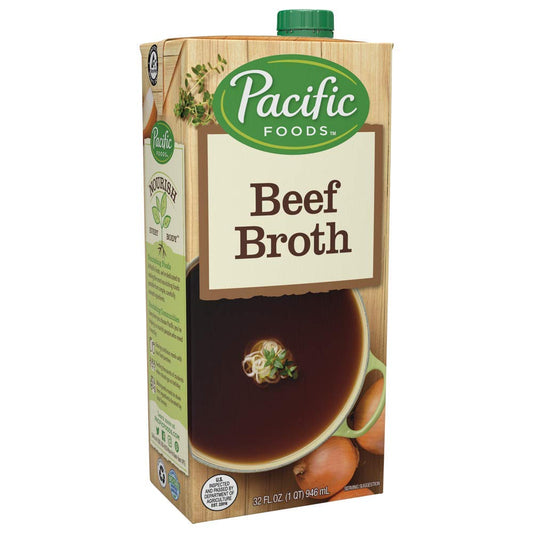 Pacific Foods Beef Broth; 32 Ounce; 12 Per Case - High Mart Wholesale