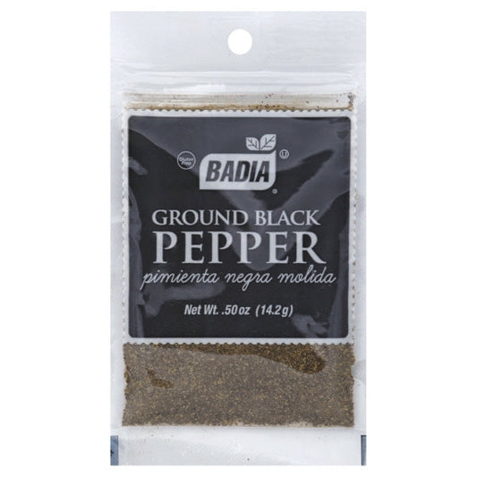 Badia Pepper Ground Black; 0.5 Ounces; 12 Per Box; 48 Per Case