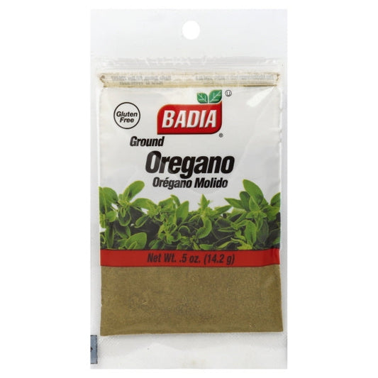 Badia Oregano Ground; 0.5 Ounces; 12 Per Box; 48 Per Case