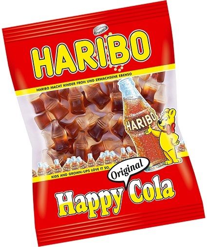 Haribo Open Stock Happy Cola Gummi Candy; 4 Ounce; 12 Per Case