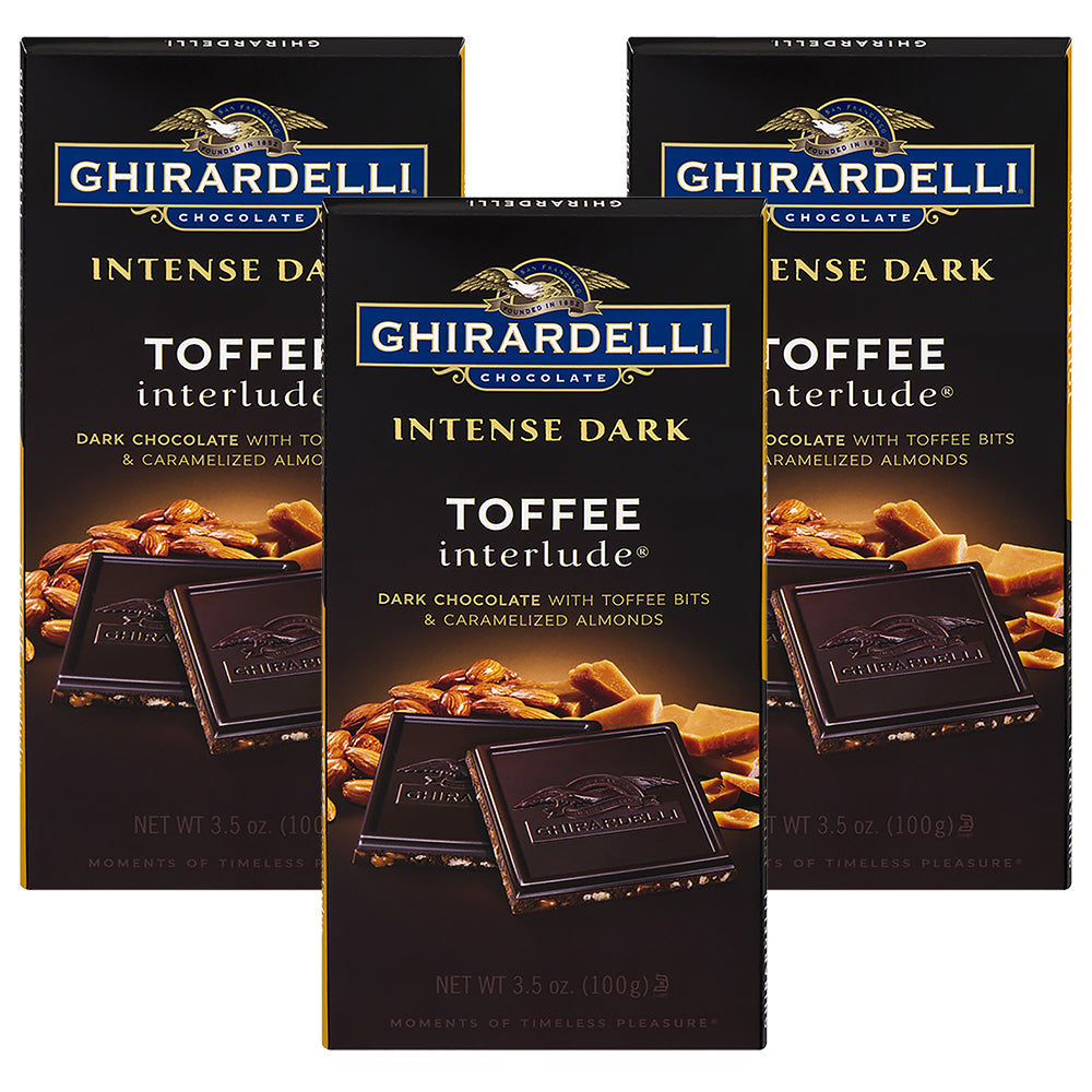 Ghirardelli Bar Toffee Interlude Intense; 3.5 Ounces; 12 Per Case - High Mart Wholesale