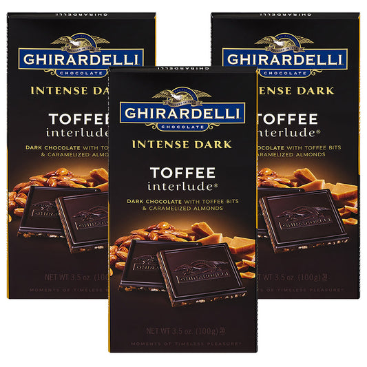Ghirardelli Bar Toffee Interlude Intense; 3.5 Ounces; 12 Per Case - High Mart Wholesale