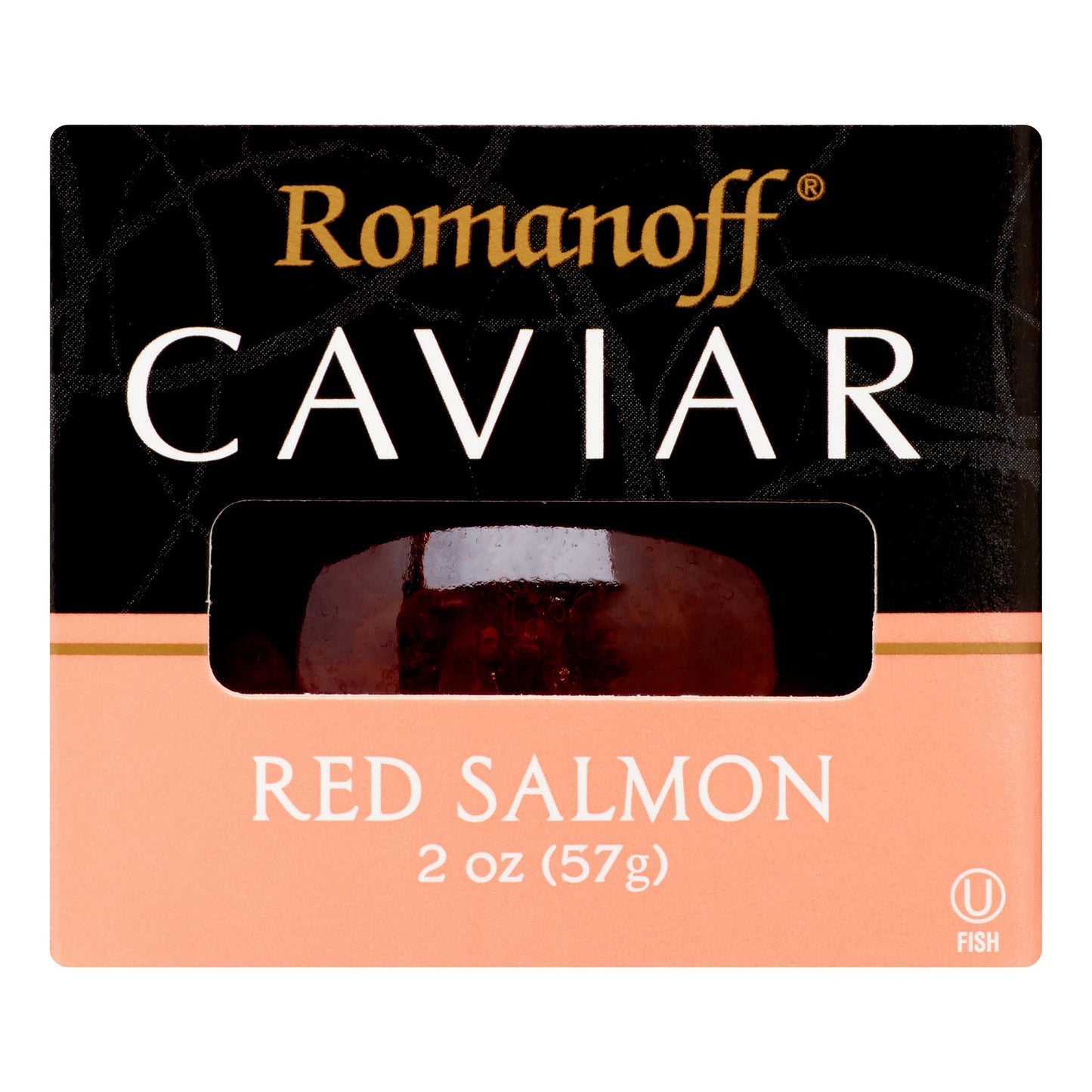 Romanoff Salmon Caviar; 2 Ounces; 6 Per Case - High Mart Wholesale