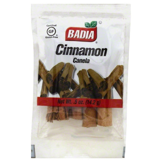 Badia Cinnamon Sticks; 0.5 Ounces; 12 Per Box; 48 Per Case