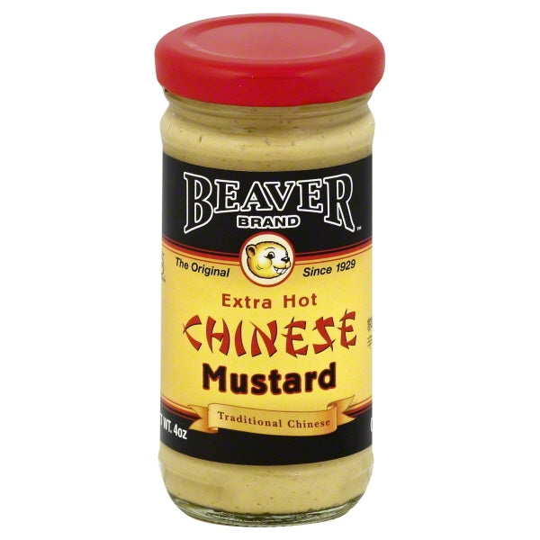 Beaver Chinese Hot Mustard Jar; 4 Ounce; 12 Per Case - High Mart Wholesale