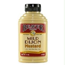 Beaver Mild Dijon Squeeze Mustard Bottle; 11 Ounce; 6 Per Case - High Mart Wholesale