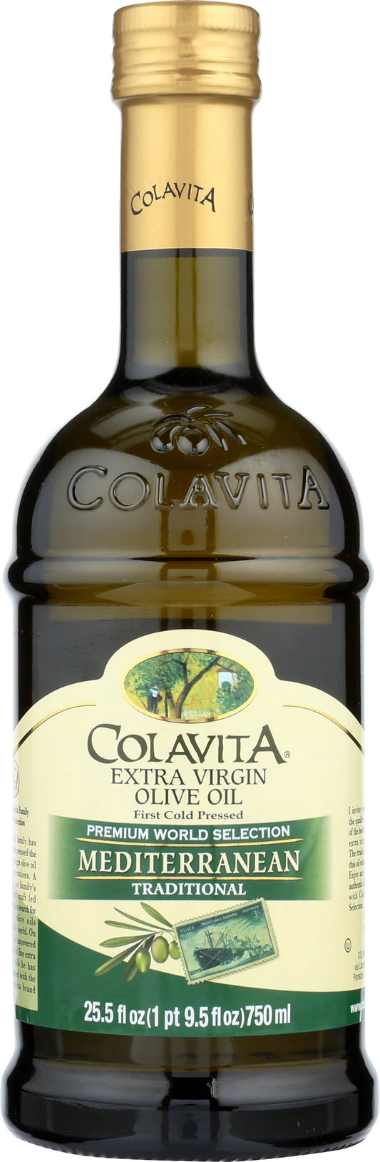 Colavita Mediterranean Extra Virgin Olive Oil Timeless; 25.5 Fluid Ounces; 6 Per Case