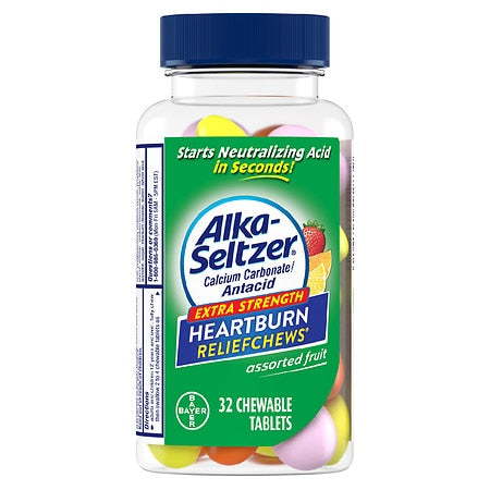 Alka-Seltzer Heartburn Relief Chews; 32 Count; 3 Per Box; 24 Per Case