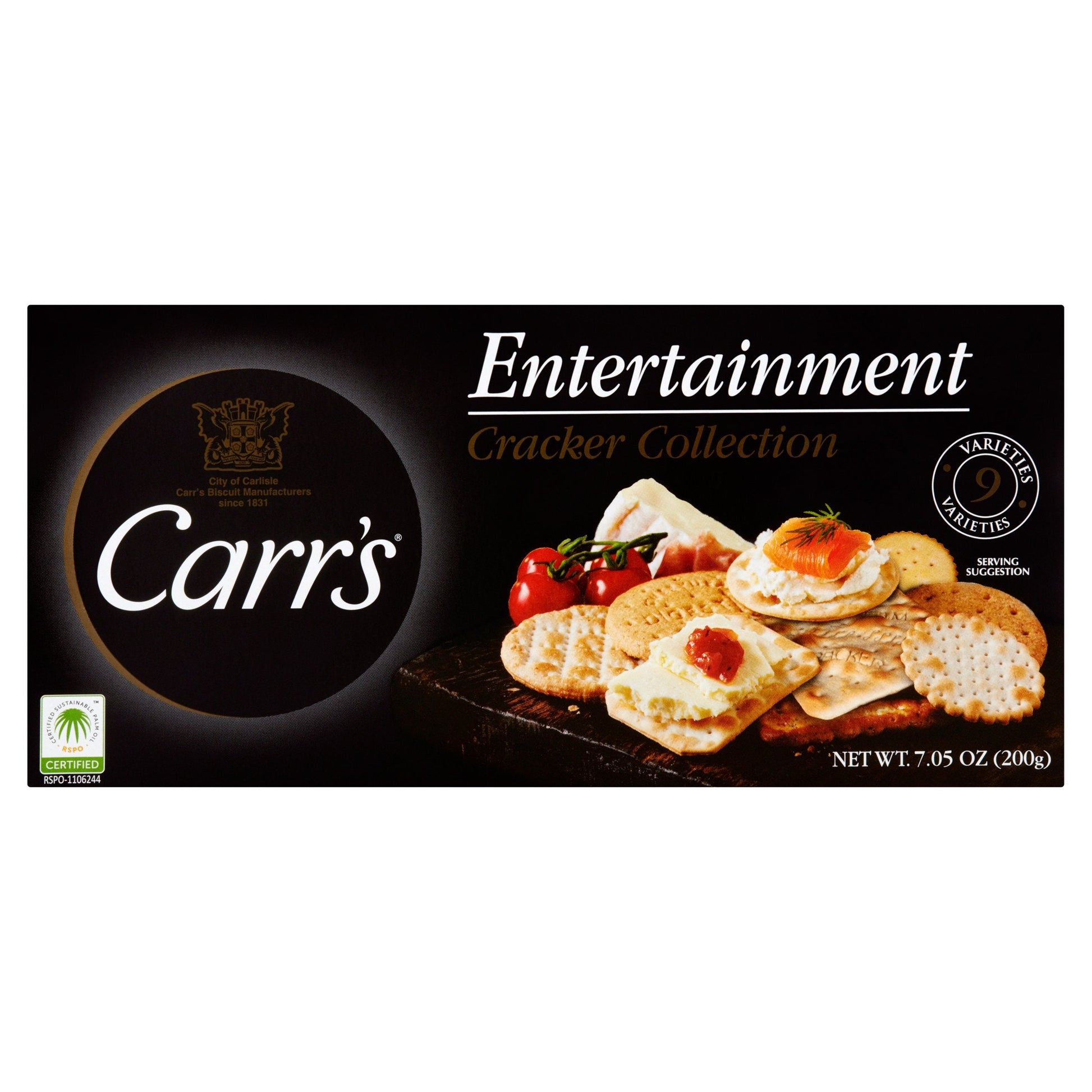 Carrs Entertainment Collection Crackers; 7.05 Ounces; 12 Per Case - High Mart Wholesale