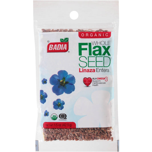 Badia Flax Seed; 1.5 Ounces; 12 Per Box; 48 Per Case