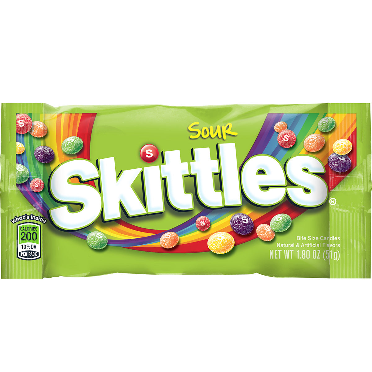 Skittles Sours Singles; 1.8 Ounces; 24 Per Box; 12 Per Case