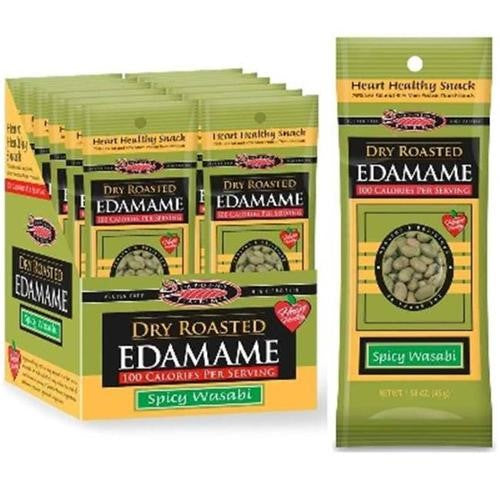 Seapoint Farms Edamame Dry Roasted Spicy Wasabi; 1.58 Ounces; 12 Per Box; 12 Per Case - High Mart Wholesale