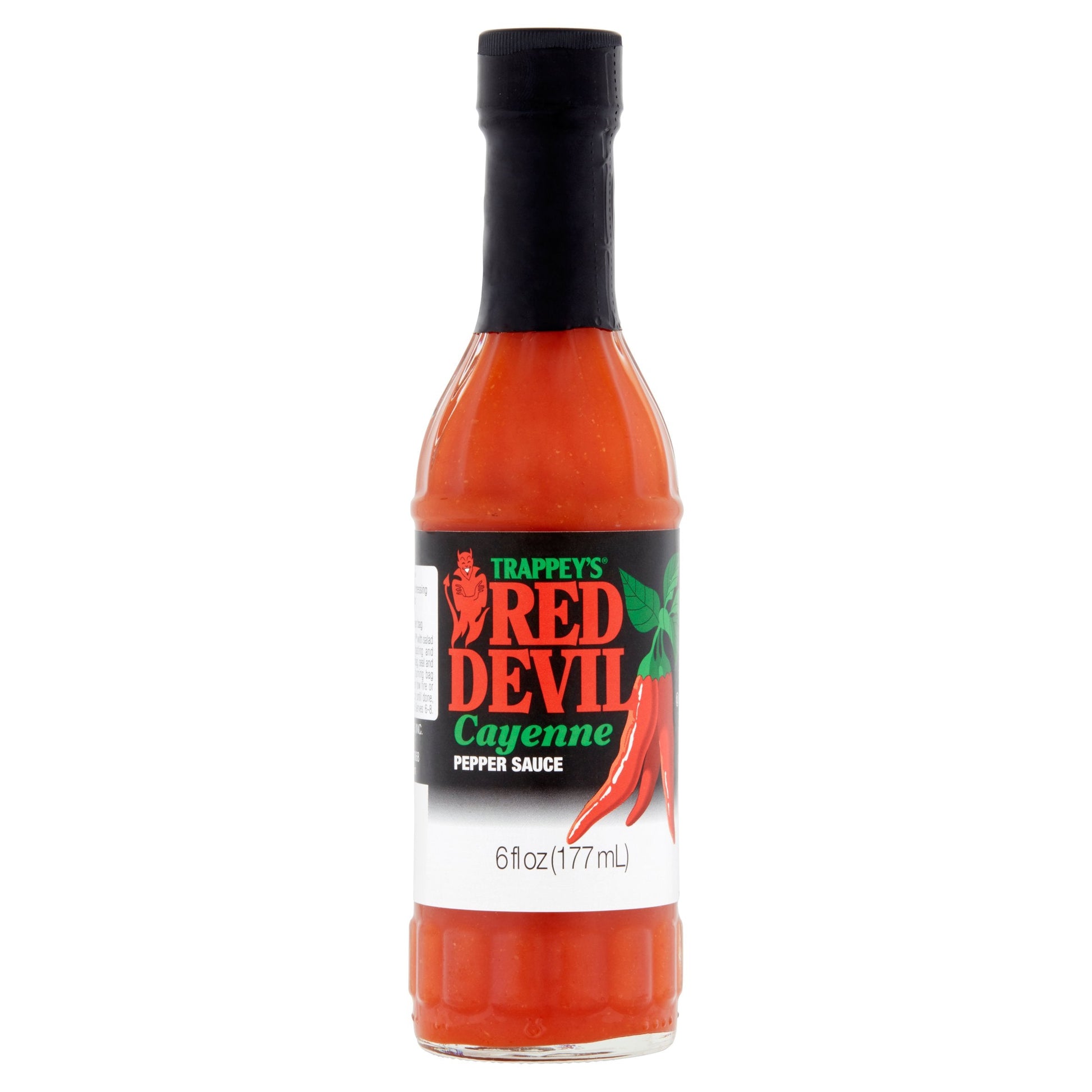 Trappey Red Devil Cayenne Pepper Hot Sauce Bottle; 6 Fluid Ounce; 24 Per Case - High Mart Wholesale