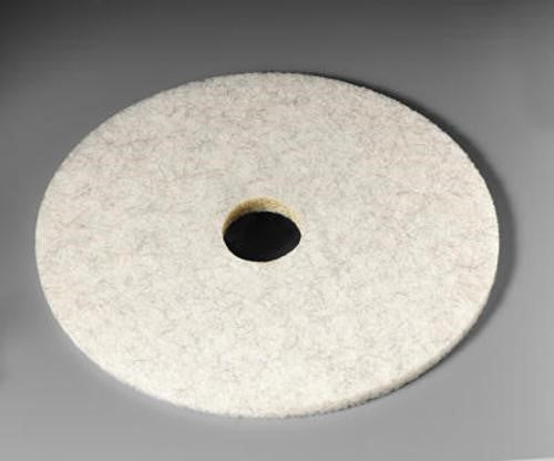 3M Pad White Natural Blend 20 Inch; 1 Count; 5 Per Case - High Mart Wholesale