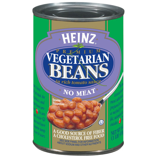 Heinz Vegetarian Beans In Tomato Sauce; 1 Pounds; 12 Per Case