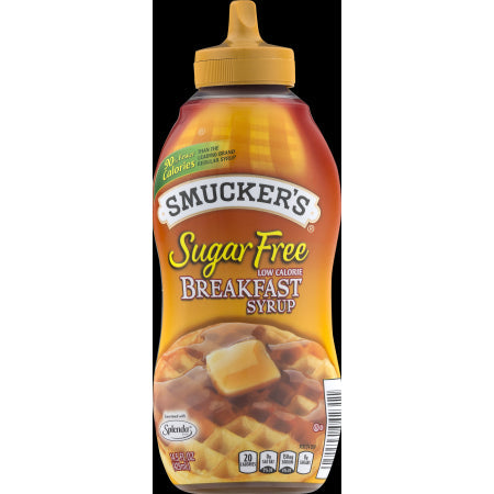 Smucker's Low Calorie Sugar Free Breakfast Syrup Bottle; 14.5 Fluid Ounce; 12 Per Case - High Mart Wholesale