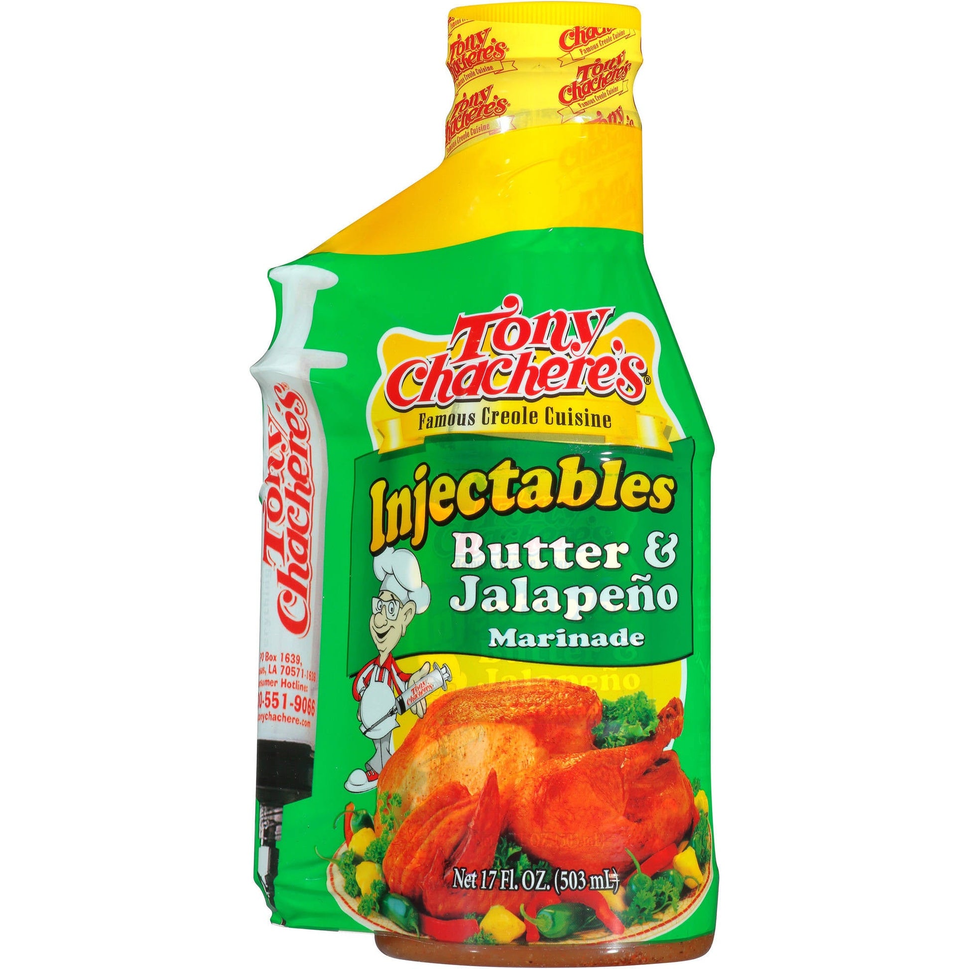 Tony Chachere's Creole Foods Creole Jalapeno Injector Mrdn; 17 Ounces; 6 Per Case - High Mart Wholesale