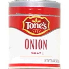 Tones Spice Onion Salt 1.45 Ounce; 1.45 Ounces; 6 Per Box; 24 Per Case - High Mart Wholesale