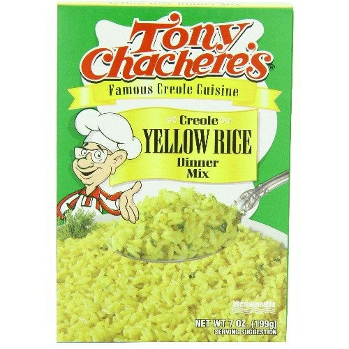 Tony Chachere's Creole Foods Flavored Yellow Rice Mix; 7 Ounces; 12 Per Case - High Mart Wholesale