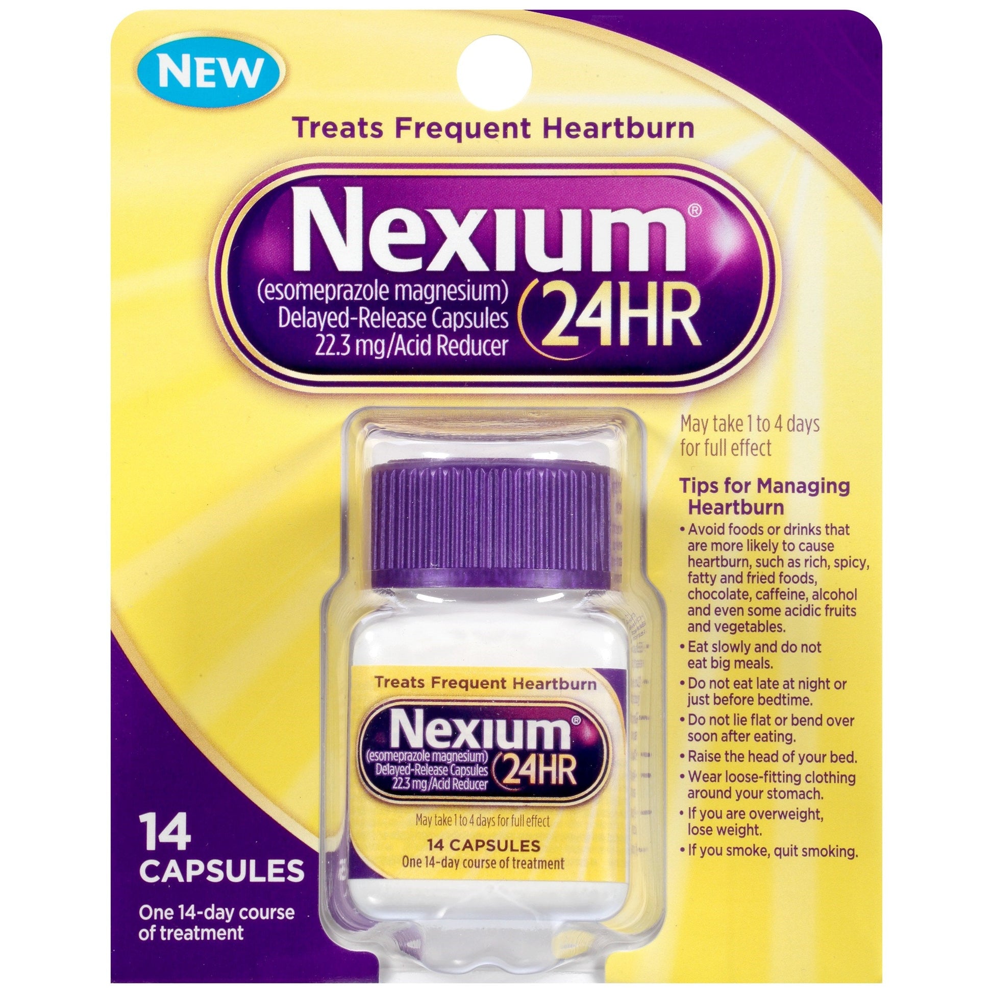 Nexium Bottle Peggable; 14 Each; 4 Per Box; 6 Per Case - High Mart Wholesale