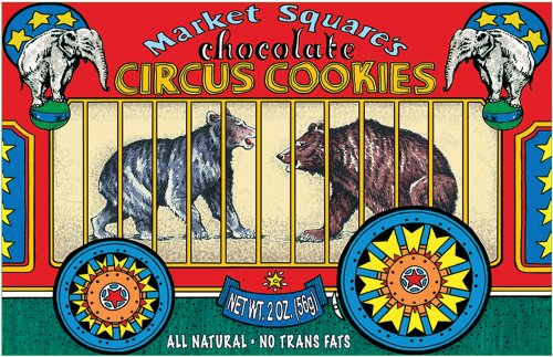 Happy Snacks Chocolate Circus Animal Crackers 6-8 Ct; 2 Ounce; 8 Per Box; 6 Per Case - High Mart Wholesale