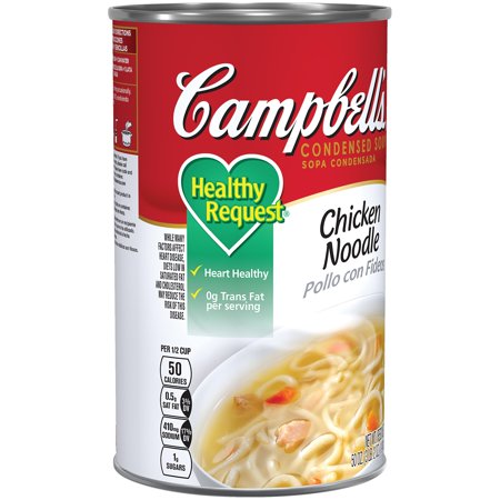 Campbell's Classic Healthy Request Chicken Noodle Condensed Shelf Stable Soup; 50 Ounces; 12 Per Case - High Mart Wholesale