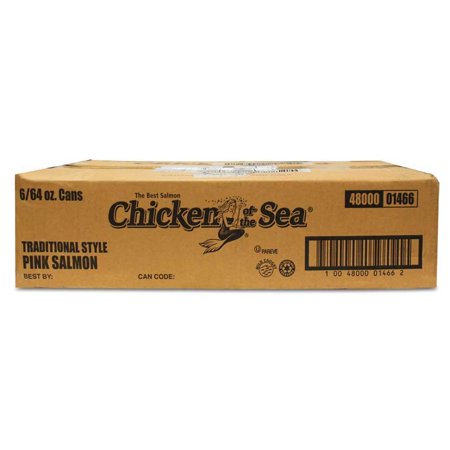 Chicken Of The Sea Traditional Pink Salmon Can; 64 Ounces; 6 Per Case - High Mart Wholesale