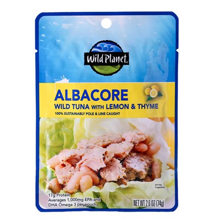 Wild Planet Foods Wild Albacore Tuna Lemon And Thyme 2.6 Ounce; 2.6 Ounces; 24 Per Case - High Mart Wholesale