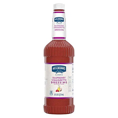 Hellmann's Raspberry Vinaigrette Dressing Bottle; 32 Gallon; 6 Per Case - High Mart Wholesale