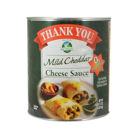 Thank You Cheese Sauce Mild Cheddar Zero Trans Fat; 7 Pounds; 6 Per Case - High Mart Wholesale