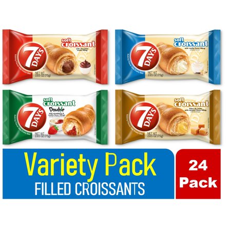 7 Days Cherry & Vanilla Mini Croissant; 2.12 Ounces; 5 Per Box; 6 Per Case - High Mart Wholesale