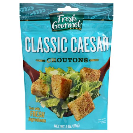 Fresh Gourmet Homestyle Classic Caesar Crouton Bag; 3 Ounce; 15 Per Case - High Mart Wholesale