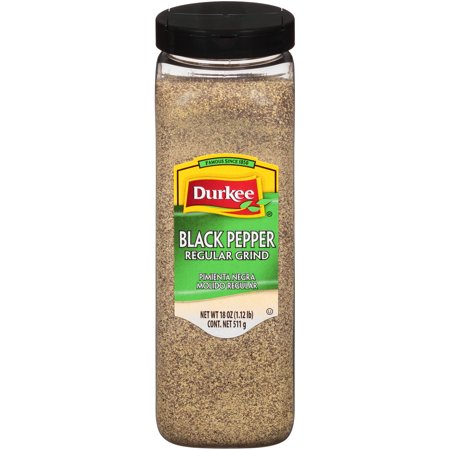 Durkee Regular Ground Black Pepper; 18 Ounces; 6 Per Case - High Mart Wholesale