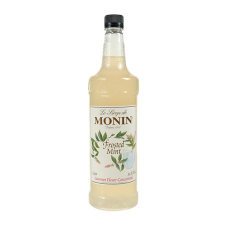 Monin Frosted Mint Syrup; 1 Liter; 4 Per Case - High Mart Wholesale