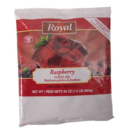 Royal Raspberry Gelatin Mix; 24 Ounces; 12 Per Case - High Mart Wholesale