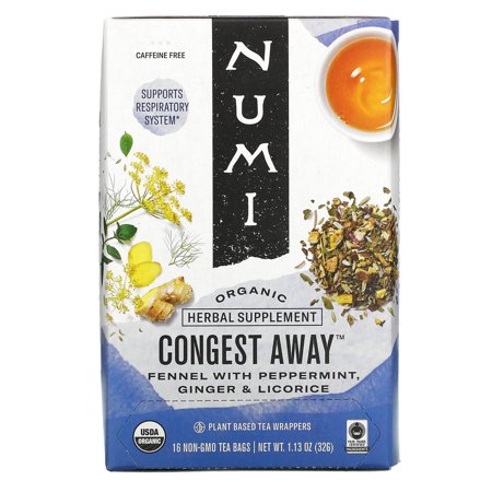 Numi Congest Away Tea; 16 Count; 6 Per Case - High Mart Wholesale