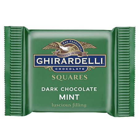 Ghirardelli Dark Mint Squares; 0.53 Ounces; 430 Per Case - High Mart Wholesale