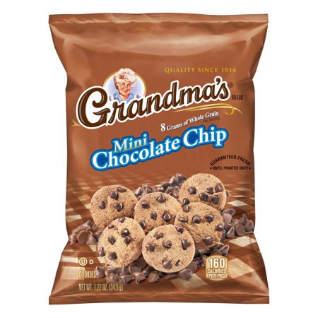 Grandma's Cookies Chocolate Chip; 1.22 Ounces; 80 Per Case